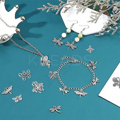 120Pcs 12 Styles Tibetan Style Alloy Charms TIBEP-CJ0001-99-1