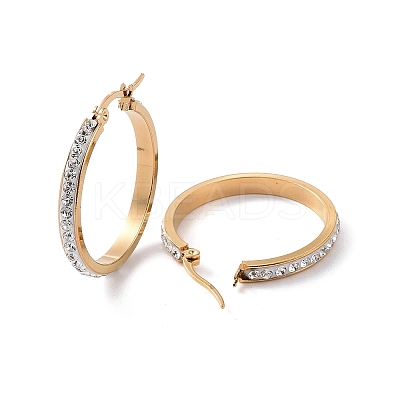 304 Stainless Steel Hoop Earrings EJEW-N0031-11G-01C-1
