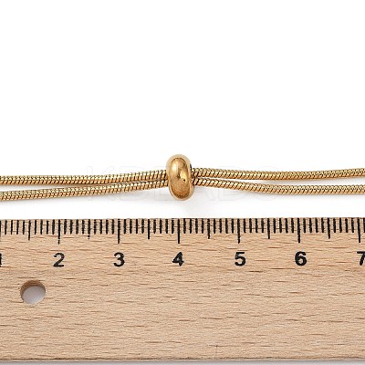 Ion Plating(IP) Adjustable 304 Stainless Steel Slider Necklaces LS-NJEW-L156-004G-1