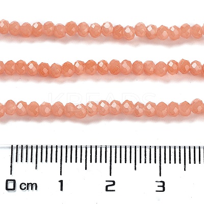 Baking Paint Imitation Jade Glass Bead Strands DGLA-A034-J6MM-A34-1