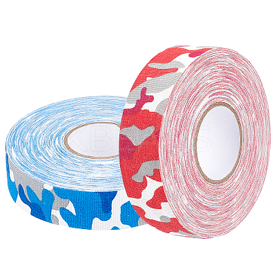 2 Rolls 2 Colors Bockey Masking Tape AJEW-GF0004-36A-1