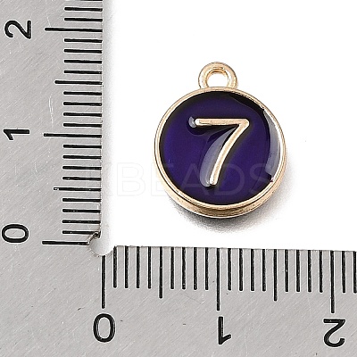 Alloy Enamel Charms ENAM-T010-07I-1