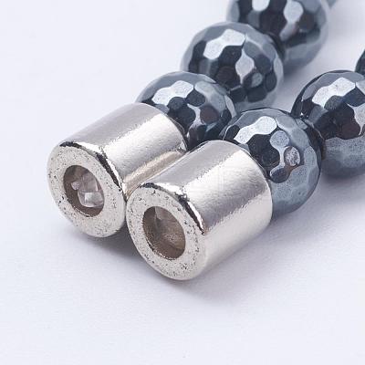 Non-Magnetic Synthetic Hematite Necklaces NJEW-K080-02-1