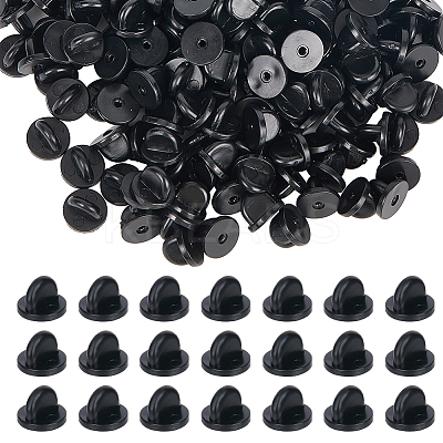 200Pcs Silicone Brooch Findings MAK-SP0001-09-1