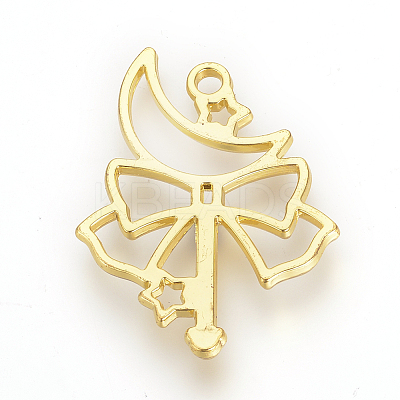 Tibetan Style Alloy Open Back Bezel Pendants LS-TIBE-S308-04G-1