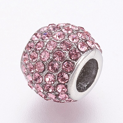 304 Stainless Steel European Beads STAS-O097-104A-1