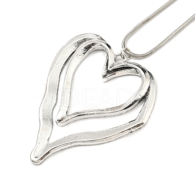 Alloy Pendant Necklaces NJEW-K261-08B-PAS-1