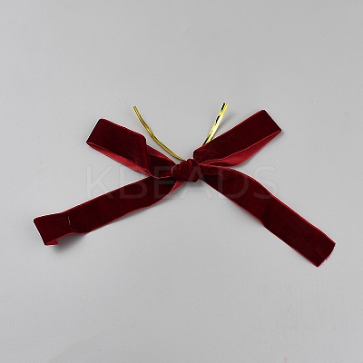 Christmas Bowknot Polyester Ornament Accessories DIY-WH0589-41-1