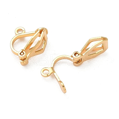 SHEGRACE Brass Clip-on Earring Findings XGR0141G-138G-1