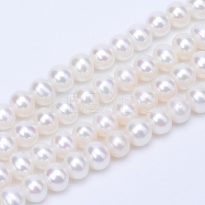 Natural Cultured Freshwater PearlBeads Strands PEAR-R063-05-05-1