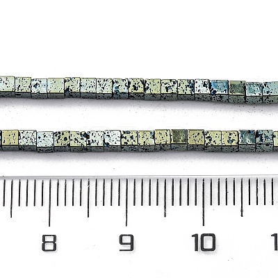 Electroplated Natural Lava Rock Beads Strands G-A256-B01-01B-1