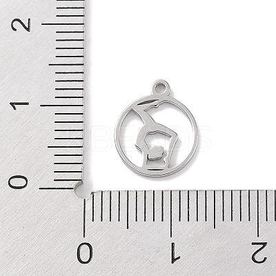 Non-Tarnish 304 Stainless Steel Charms STAS-K286-01L-P-1