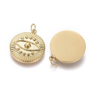Ion Plating(IP) 316 Surgical Stainless Steel Pendants STAS-F256-003G-1