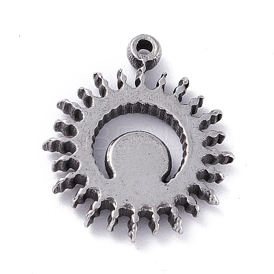 Non-Tarnish 304 Stainless Steel Pendant Cabochons Settings STAS-P288-20P-1