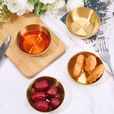 6Pcs Stainless Steel Dipping Bowls AJEW-CP0009-70G-1
