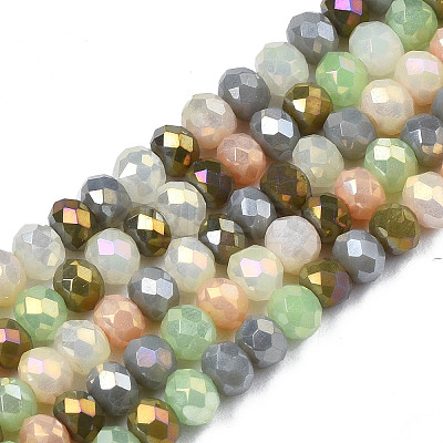 Opaque Glass Beads Strands X-GLAA-T006-07-A03-1