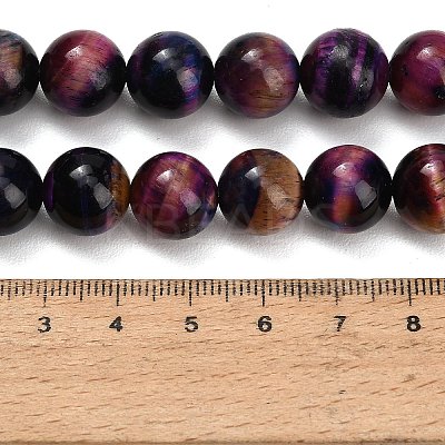 Natural Tiger Eye Beads Strands G-F591-18-12mm-10-1