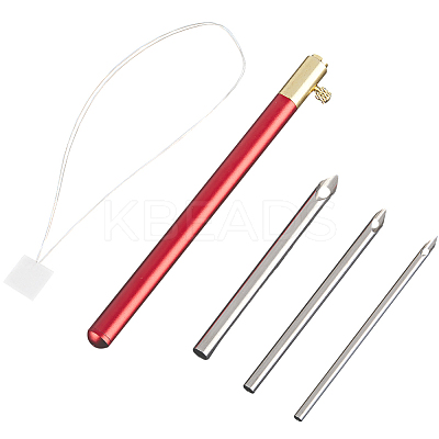 Punch Embroidery Needle Pen & Easy Automatic Threader Set DIY-WH0453-88A-1