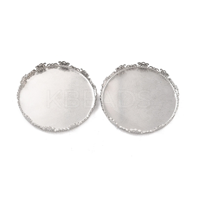 Non-Tarnish 316 Surgical Stainless Steel Cabochon Tray Settings STAS-I187-05A-P-1
