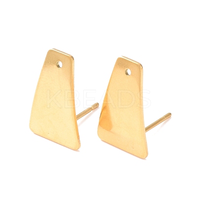 201 Stainless Steel Stud Earrings Finding STAS-B035-06G-1