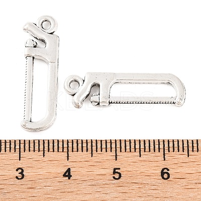 Saw Tibetan Style Zinc Alloy Pendants X-TIBEP-R334-185AS-RS-1