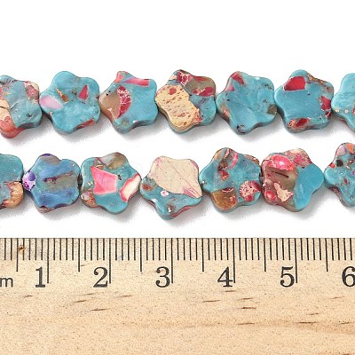 Dyed Synthetic Imperial Jasper Beads Strands G-D337-10mm-B04-1