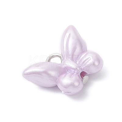 Opaque Acrylic Imitation Pearl Beads Pendants PALLOY-JF04296-01-1