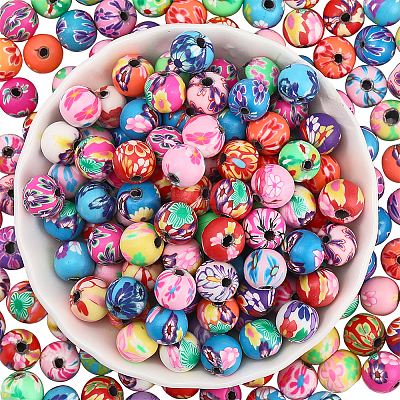 Handmade Polymer Clay Beads CLAY-PA0001-08A-1