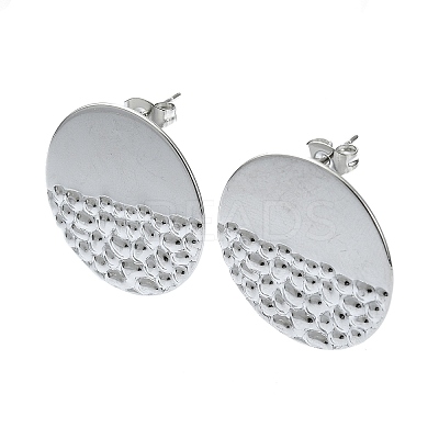 Tarnish Resistant 201 Stainless Steel Stud Earrings EJEW-K270-28P-1