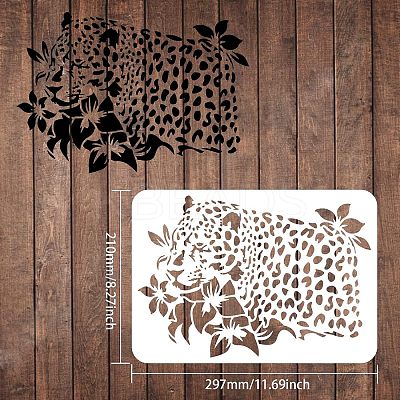 Large Plastic Reusable Drawing Painting Stencils Templates DIY-WH0202-226-1