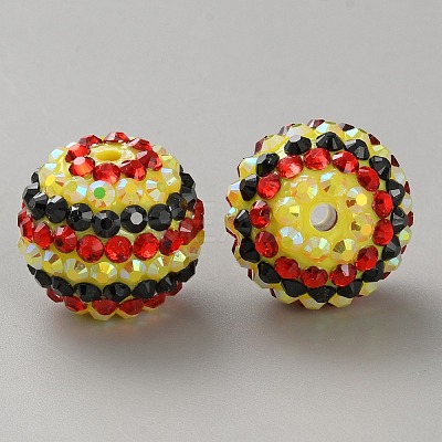 Thanksgiving Day Theme Resin Rhinestone Beads RB-WH0003-08H-1