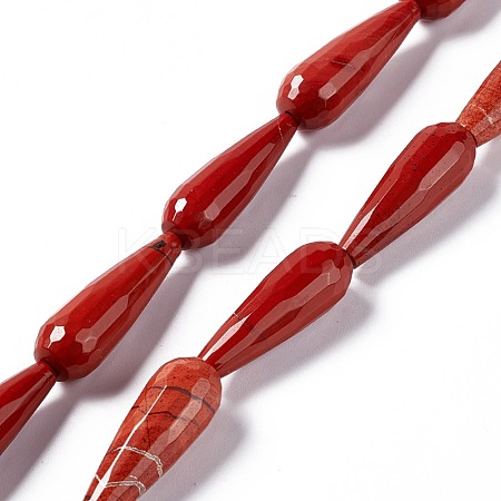 Natural Red Jasper Beads Strands G-I328-03-1