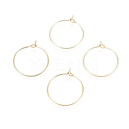 Ion Plating(IP) 316L Surgical Stainless Steel Hoop Earring Findings X-STAS-D164-02G-A-1