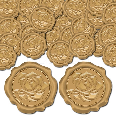 100Pcs Adhesive Wax Seal Stickers DIY-CP0010-70D-1