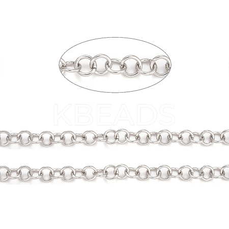 Tarnish Resistant 304 Stainless Steel Rolo Chains CHS-F011-08C-P-1