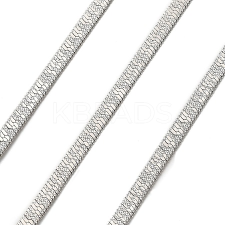 304 Stainless Steel Herringbone Chains CHS-A016-35A-P01-1