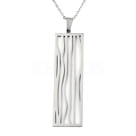 Non-Tarnish 201 Stainless Steel Pendant Necklaces LS-NJEW-S105-JN613-45-1-1