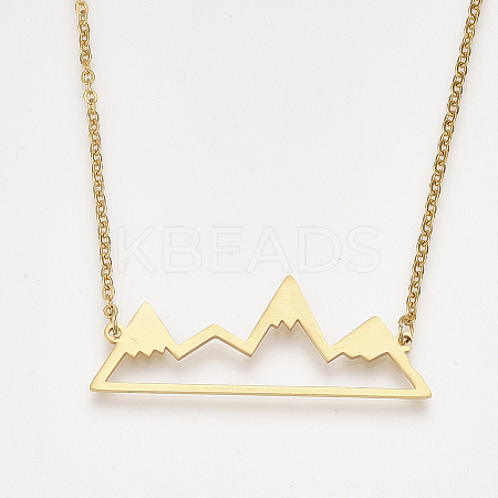 201 Stainless Steel Pendant Necklaces LS-NJEW-T009-JN104-2-40-1