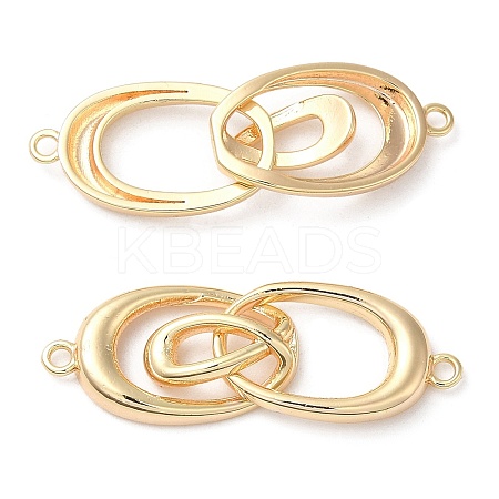 Brass Connector Charms KK-C028-22G-1