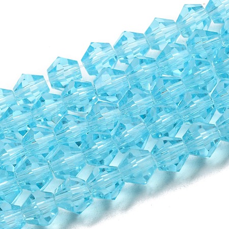 Transparent Glass Beads Strands EGLA-A039-T6mm-D20-1