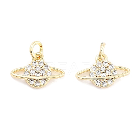 Brass with Cubic Zirconia Pendants KK-P271-31G-1
