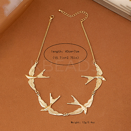Alloy Link Chain Necklaces WG26FD1-01-1