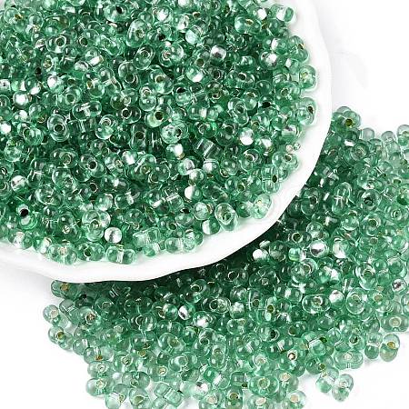 Baking Paint Transparent Glass Seed Beads SEED-N006-05J-1