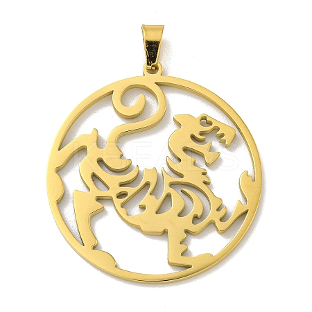 304 Stainless Steel Pendants STAS-M067-05G-1