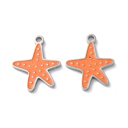 304 Stainless Steel Pendants STAS-C083-08P-01-1