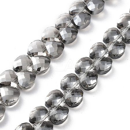Electroplate Triangle Glass Beads Strands EGLA-A036-11A-PL01-1