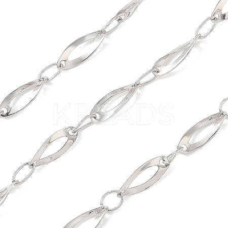 Rack Plating Brass Oval Link Chains CHC-N009-05P-1