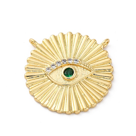 Brass Micro Pave Cubic Zirconia Pendants KK-S510-39G-01-1