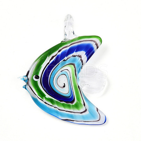 Handmade Lampwork Big Pendants LAMP-T023-06C-1