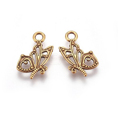 Tibetan Style Alloy Pendants TIBEP-A100603-G-LF-1